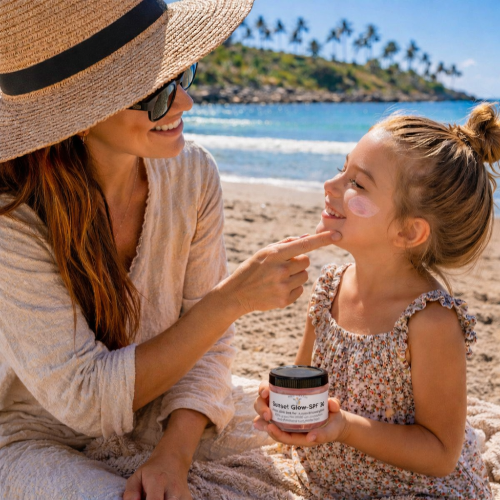 Sunset Glow SPF 30 | Mineral Tallow Tinted Sunscreen I Non-toxic skin protection for everyone
