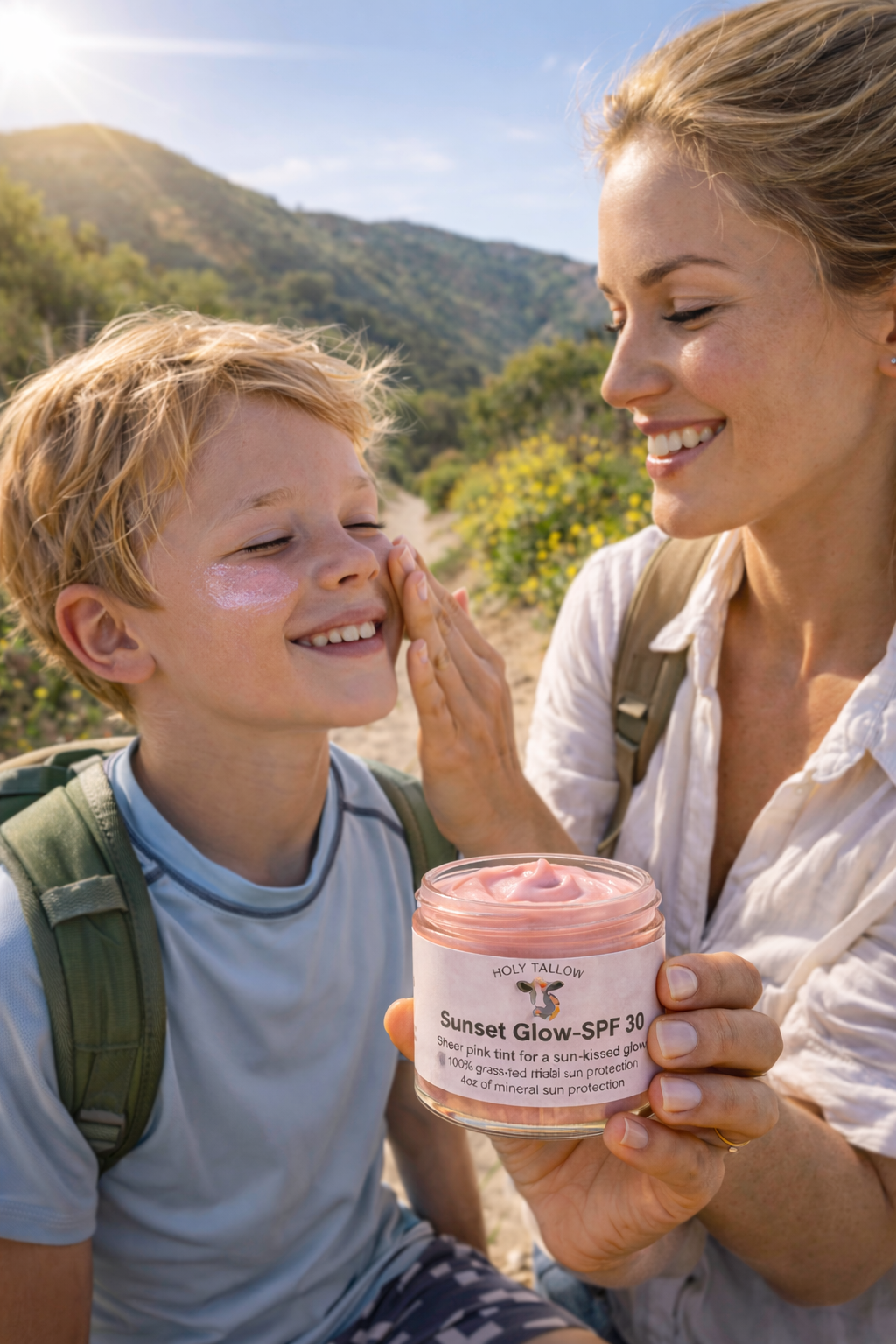 Sunset Glow SPF 30 | Mineral Tallow Tinted Sunscreen I Non-toxic skin protection for everyone