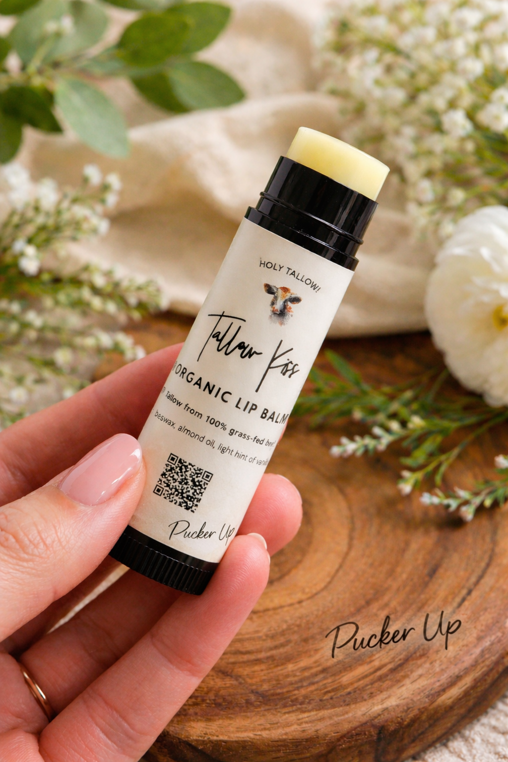 Tallow Kiss - 100% grass fed beef tallow lip balm